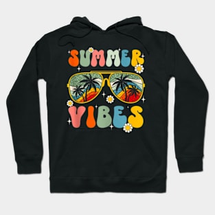 Summer Vibes Retro Glasses Hoodie